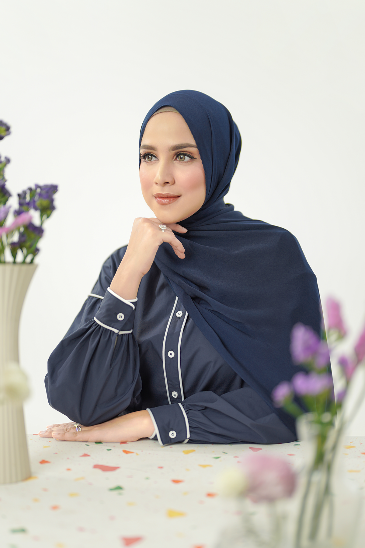 Zara Shawl - Dress Blues