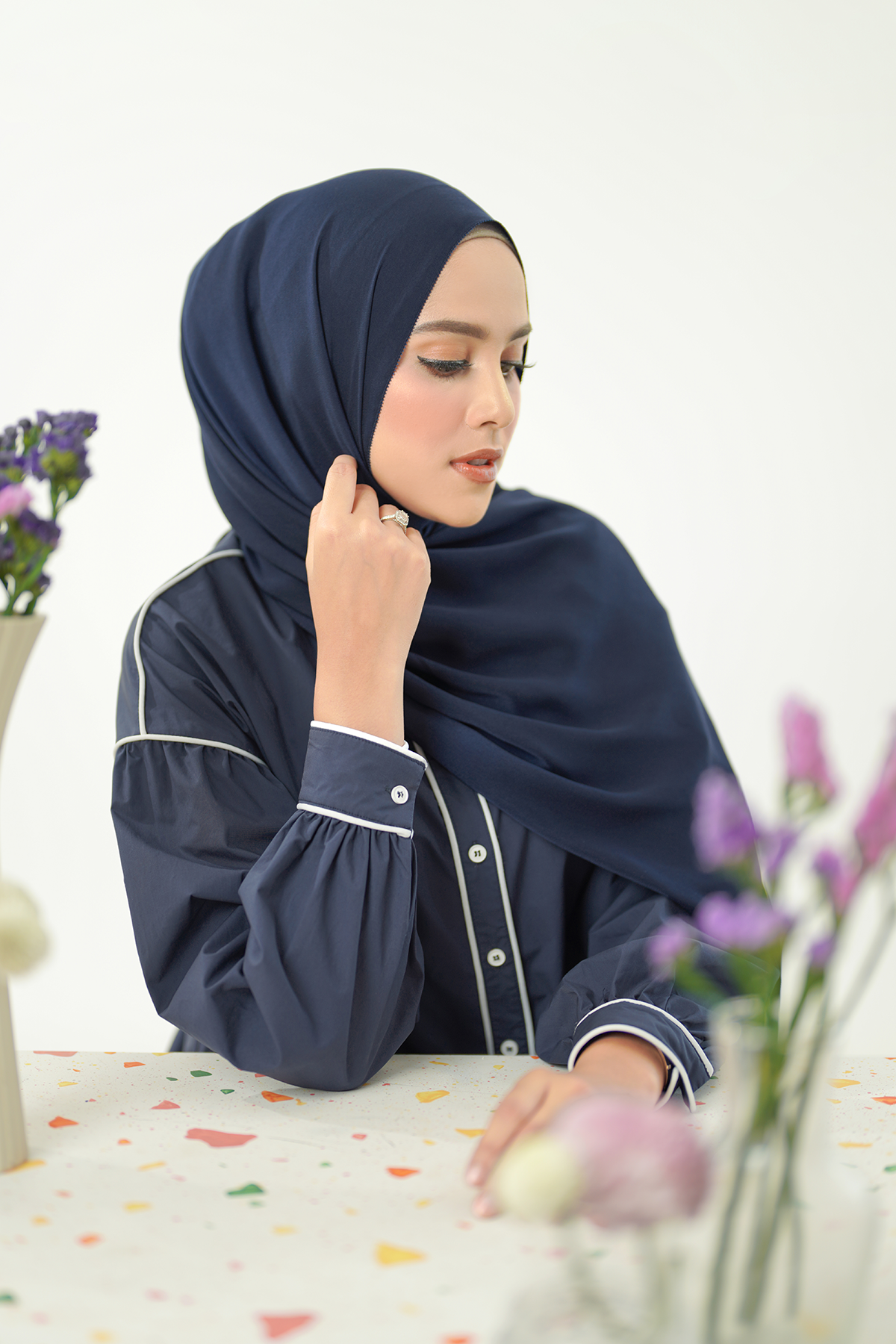 Zara Shawl - Dress Blues