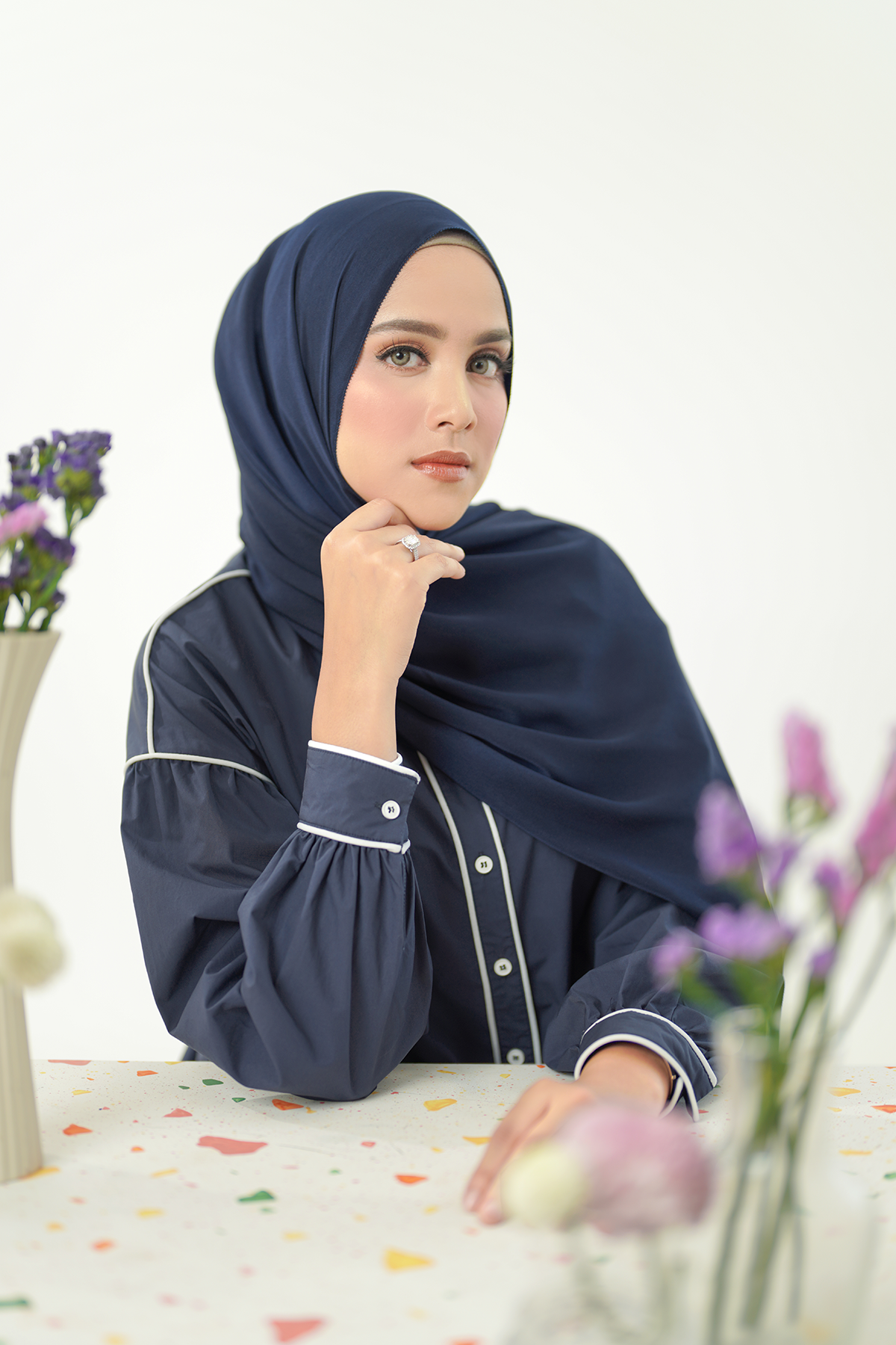 Zara Shawl - Dress Blues